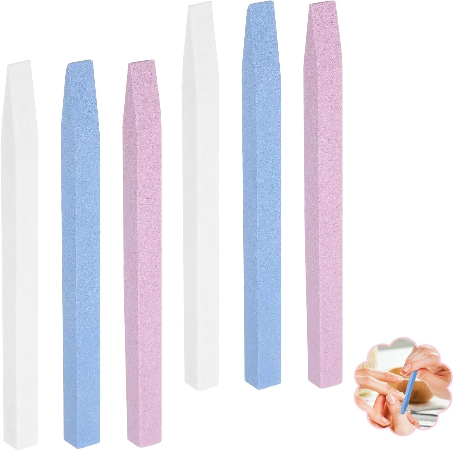 مجموعه سوهان ناخن LZZEM شامل 6 عدد سوهان و بافر ناخن دو طرفه حرفه ای، ابزار مانیکور سنگ کوارتز برای استفاده در سالن و منزل مجموعه سوهان ناخن LZZEM شامل 6 عدد سوهان و بافر ناخن دو طرفه حرفه ای، ابزار مانیکور سنگ کوارتز برای استفاده در سالن و منزل