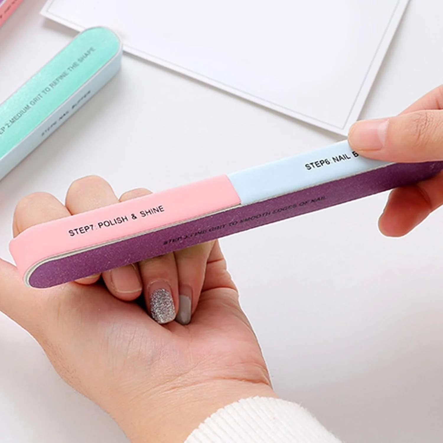 بلاک بافر ناخن | بلاک بافر حرفه ای 7 طرفه، لوازم جانبی خانگی برای پدیکور عروس، بهداشت، مسافرت، سالمندان، کودکان، خانواده، اسپا، عروسی بلاک بافر ناخن | بلاک بافر حرفه ای 7 طرفه، لوازم جانبی خانگی برای پدیکور عروس، بهداشت، مسافرت، سالمندان، کودکان، خانواده، اسپا، عروسی