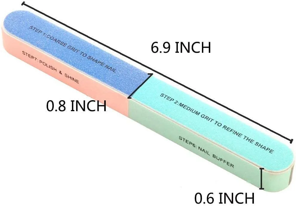 سوهان ناخن پریمیفای، سوهان و بافر حرفه ای 6 مرحله ای، بلوک های بافر 7 طرفه ناخن، سوهان سمباده ای قابل شستشو برای ابزارهای مانیکور و مانیکور آرایشی سوهان ناخن پریمیفای، سوهان و بافر حرفه ای 6 مرحله ای، بلوک های بافر 7 طرفه ناخن، سوهان سمباده ای قابل شستشو برای ابزارهای مانیکور و مانیکور آرایشی