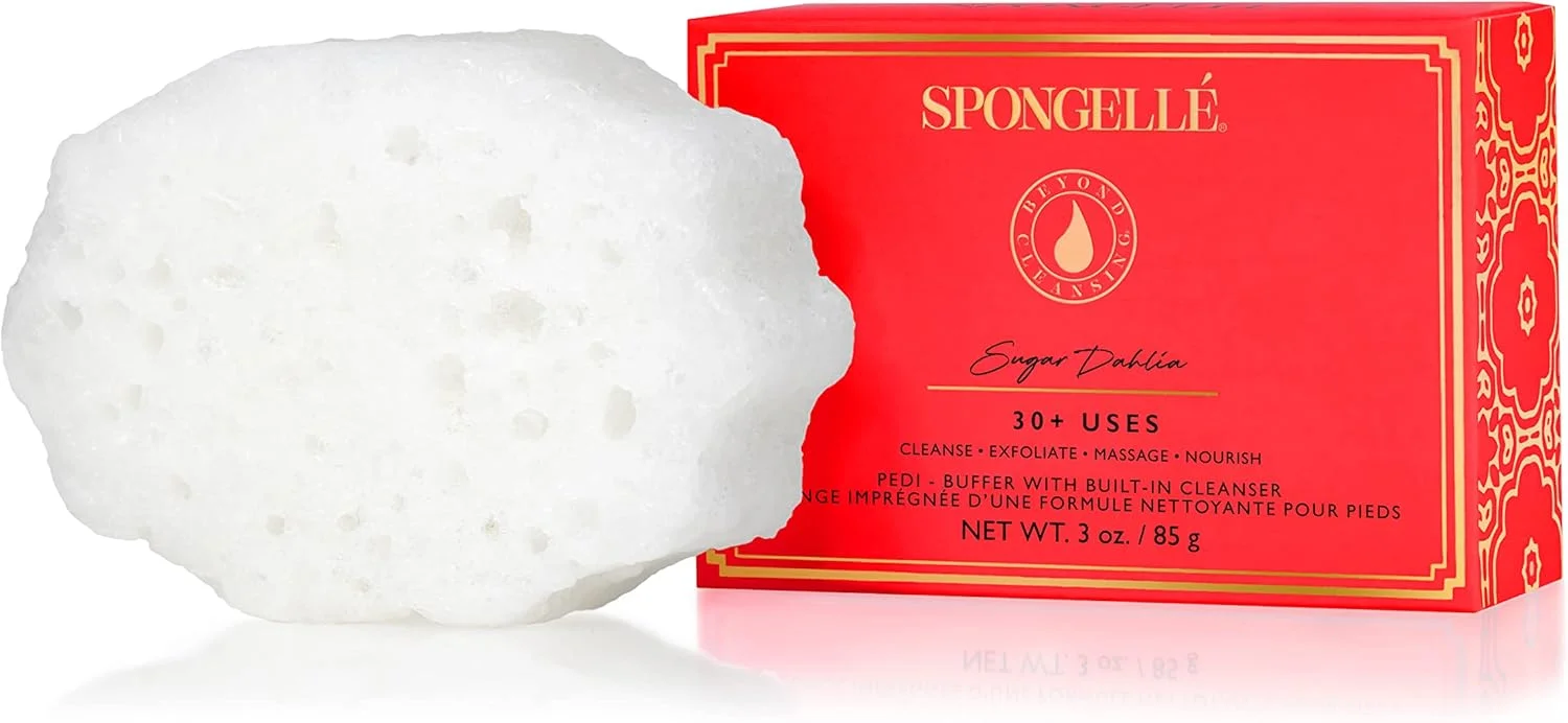 اسفنج پدی-بافر Spongellé - پاک کننده، لایه بردار و براق کننده پا - شوگر دالیا اسفنج پدی-بافر Spongellé - پاک کننده، لایه بردار و براق کننده پا - شوگر دالیا