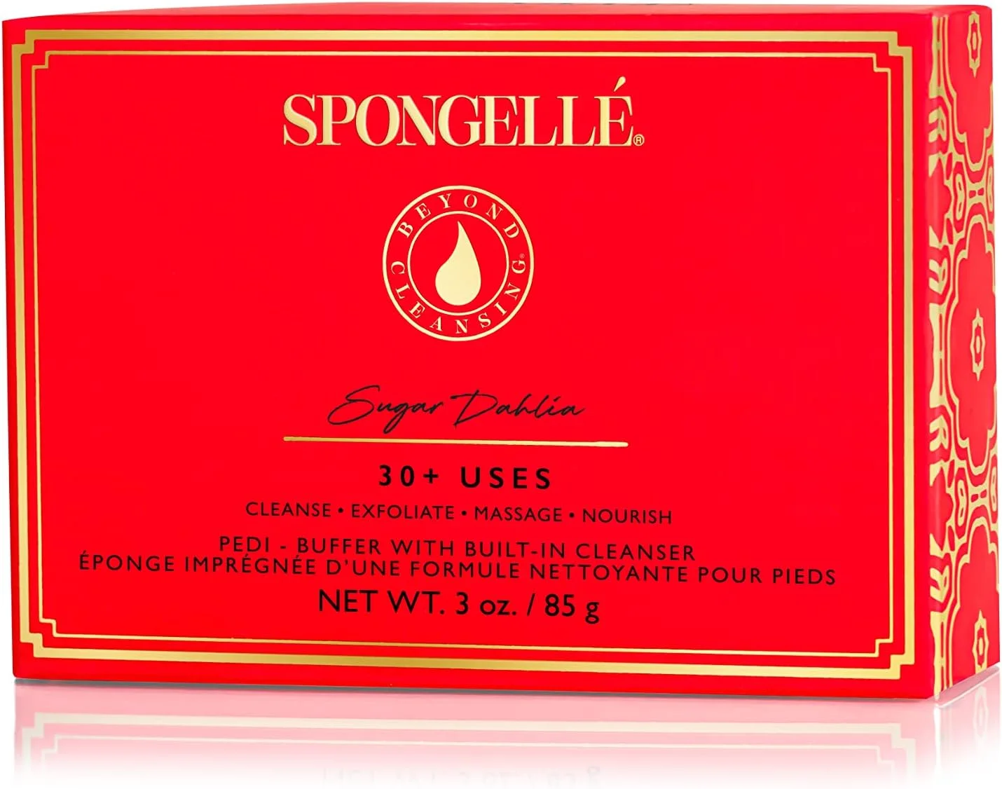 اسفنج پدی-بافر Spongellé - پاک کننده، لایه بردار و براق کننده پا - شوگر دالیا