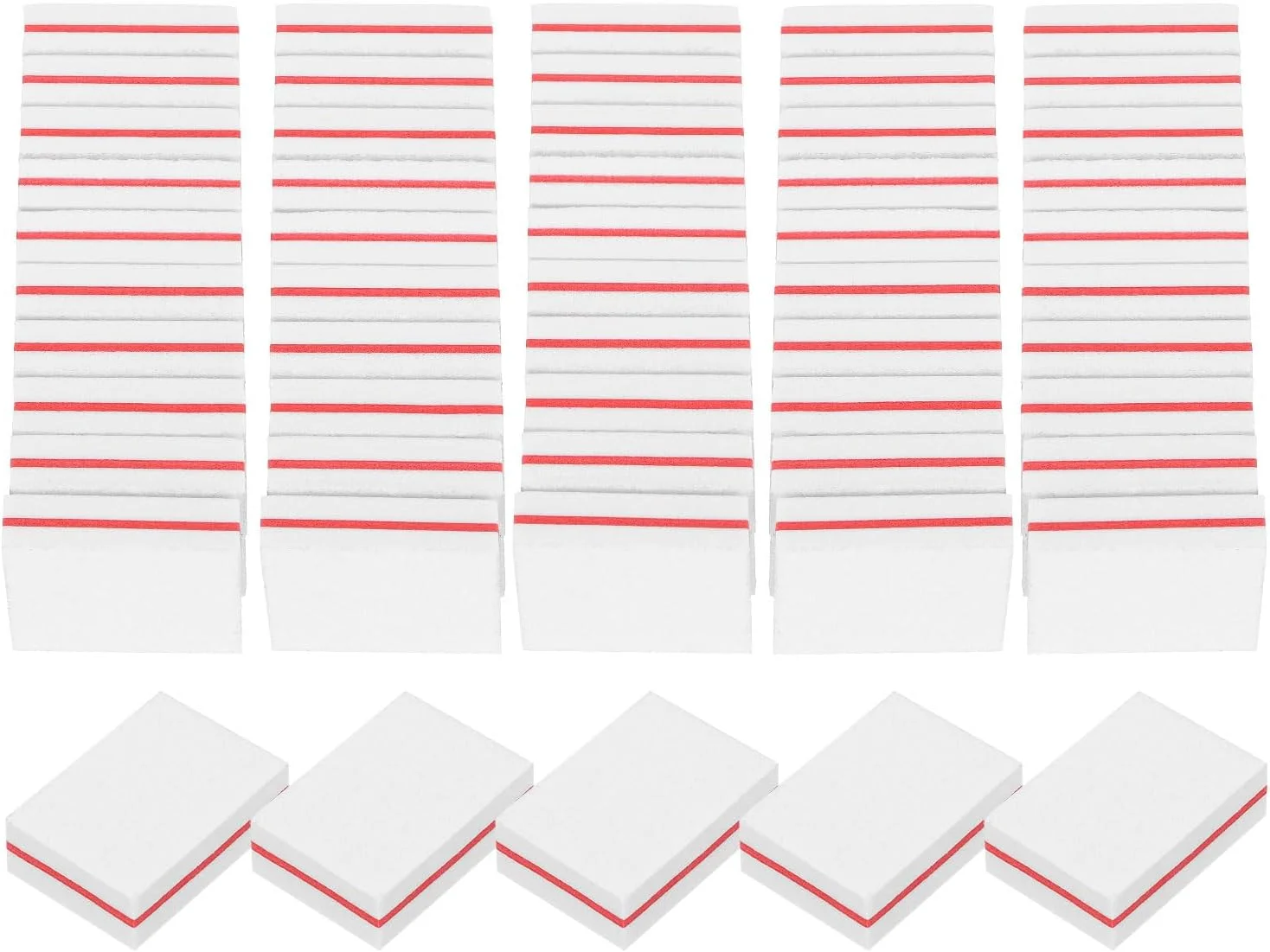 سوهان ناخن مینیاتوری 50 عددی سورسیینگ مپ، بلوک های سمباده ناخن با دانه بندی 100/180، مجموعه پولیش ناخن حرفه ای برای ناخن های اکریلیک و طبیعی، سفید سوهان ناخن مینیاتوری 50 عددی سورسیینگ مپ، بلوک های سمباده ناخن با دانه بندی 100/180، مجموعه پولیش ناخن حرفه ای برای ناخن های اکریلیک و طبیعی، سفید