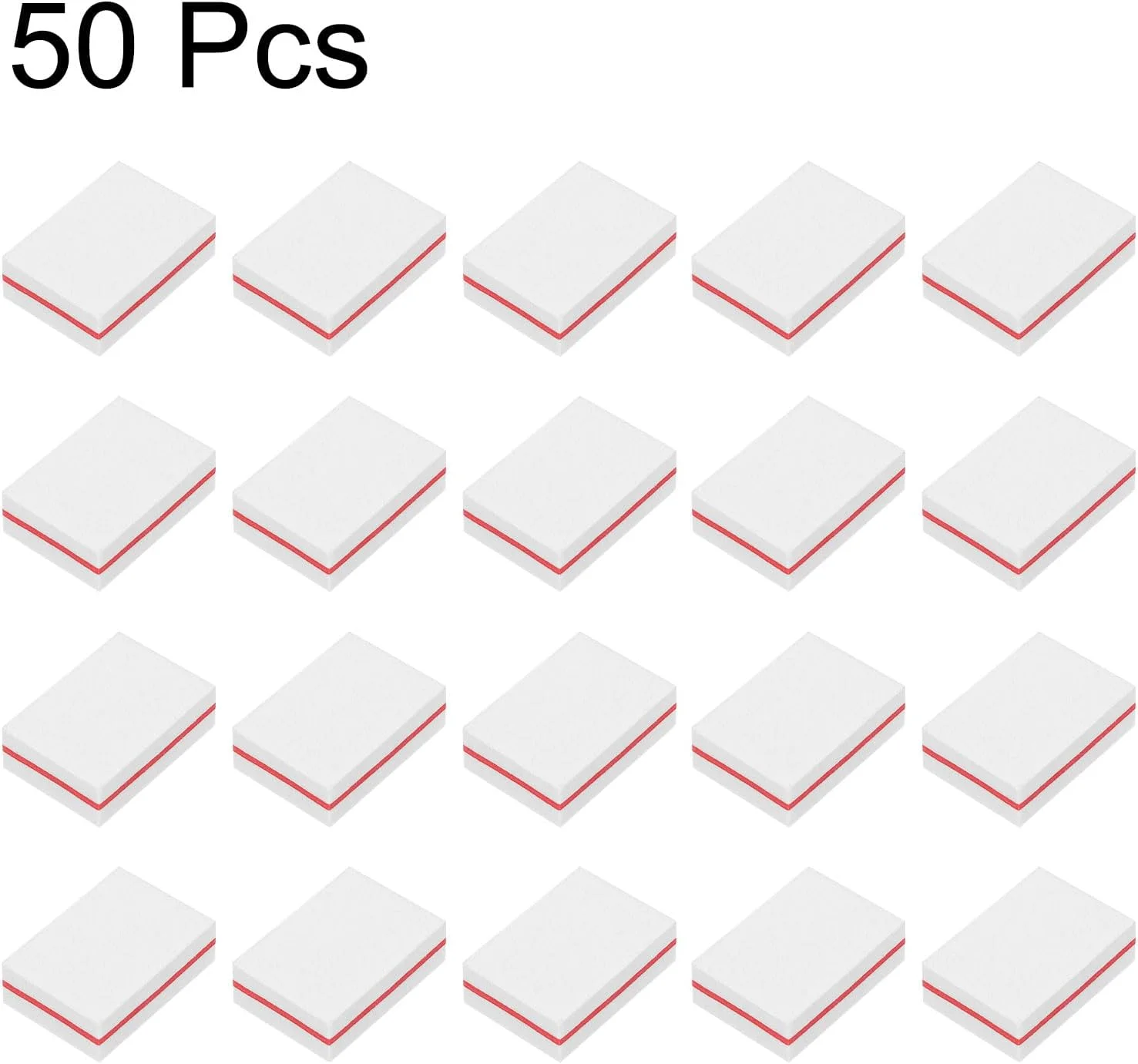 سوهان ناخن مینیاتوری 50 عددی سورسیینگ مپ، بلوک های سمباده ناخن با دانه بندی 100/180، مجموعه پولیش ناخن حرفه ای برای ناخن های اکریلیک و طبیعی، سفید سوهان ناخن مینیاتوری 50 عددی سورسیینگ مپ، بلوک های سمباده ناخن با دانه بندی 100/180، مجموعه پولیش ناخن حرفه ای برای ناخن های اکریلیک و طبیعی، سفید