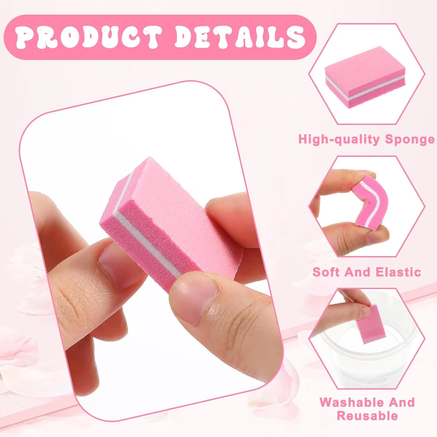 سوهان ناخن مینی سیمارو 50 عددی، بلوک سمباده اسفنجی، بلوک سمباده دو طرفه حرفه ای، ابزار هنری ناخن برای تکنسین های ناخن، مبتدیان، استفاده در سالن و منزل سوهان ناخن مینی سیمارو 50 عددی، بلوک سمباده اسفنجی، بلوک سمباده دو طرفه حرفه ای، ابزار هنری ناخن برای تکنسین های ناخن، مبتدیان، استفاده در سالن و منزل