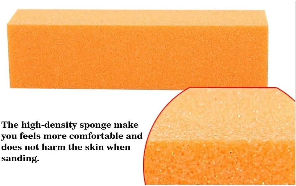 ۱۰ عدد بلوک بافر ناخن، اسفنج سمباده ای، سوهان بافر ناخن، مانیکور، پدیکور، سنگ زنی و پولیش