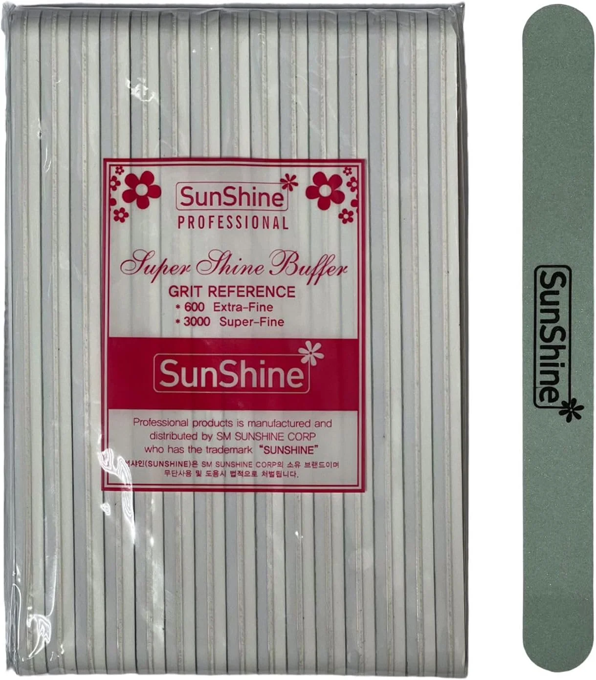 سوهان ناخن سوپر سانشاین مدل NS-853، یک عدد، مناسب مانیکور و پدیکور، بافر براق کننده ناخن دو طرفه