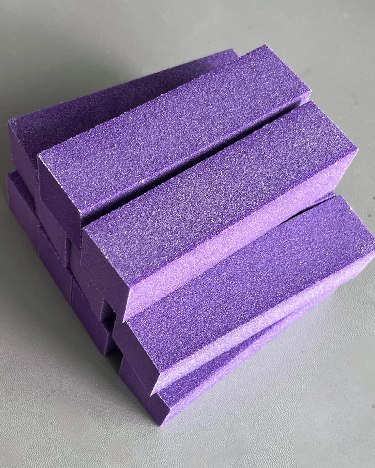 بلاک بافر ناخن 10 عددی، بافرهای سمباده ای 4 طرفه برای ناخن، ست فایل بافر براق کننده ناخن های اکریلیک، بافر مانیکور حرفه ای مناسب استفاده در سالن و منزل، بنفش