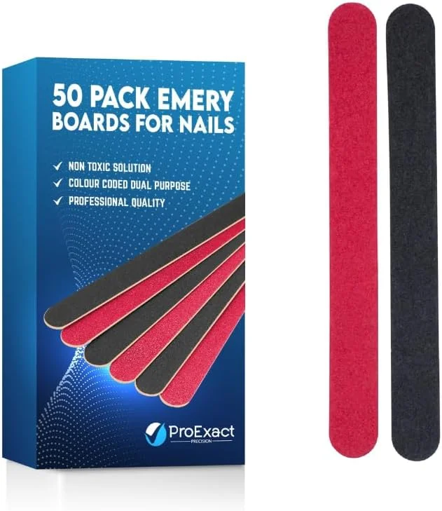 سوهان ناخن چوبی حرفه ای – تقویت شده، بادوام و سبک وزن – دارای دو درجه زبری برای بافرهای دقیق ناخن | مناسب ناخن های اکریلیک، ژل و طبیعی سوهان ناخن چوبی حرفه ای – تقویت شده، بادوام و سبک وزن – دارای دو درجه زبری برای بافرهای دقیق ناخن | مناسب ناخن های اکریلیک، ژل و طبیعی