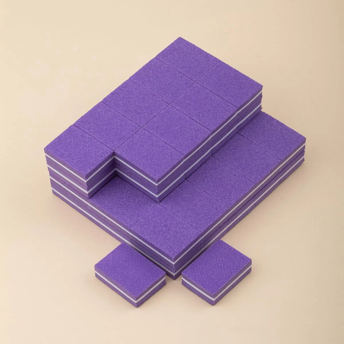 بافر ناخن مینی بنفش 50 عددی، بلوک بافر ناخن برای ناخن های اکریلیک، گریت 100/180، اسفنج بافر دو طرفه، سوهان ناخن برای مانیکور پدیکور بافر ناخن مینی بنفش 50 عددی، بلوک بافر ناخن برای ناخن های اکریلیک، گریت 100/180، اسفنج بافر دو طرفه، سوهان ناخن برای مانیکور پدیکور