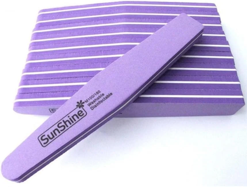 بافر ناخن حرفه ای سانشاین مثلثی گریت 100/180 بنفش 10 عدد در بسته بافر ناخن حرفه ای سانشاین مثلثی گریت 100/180 بنفش 10 عدد در بسته