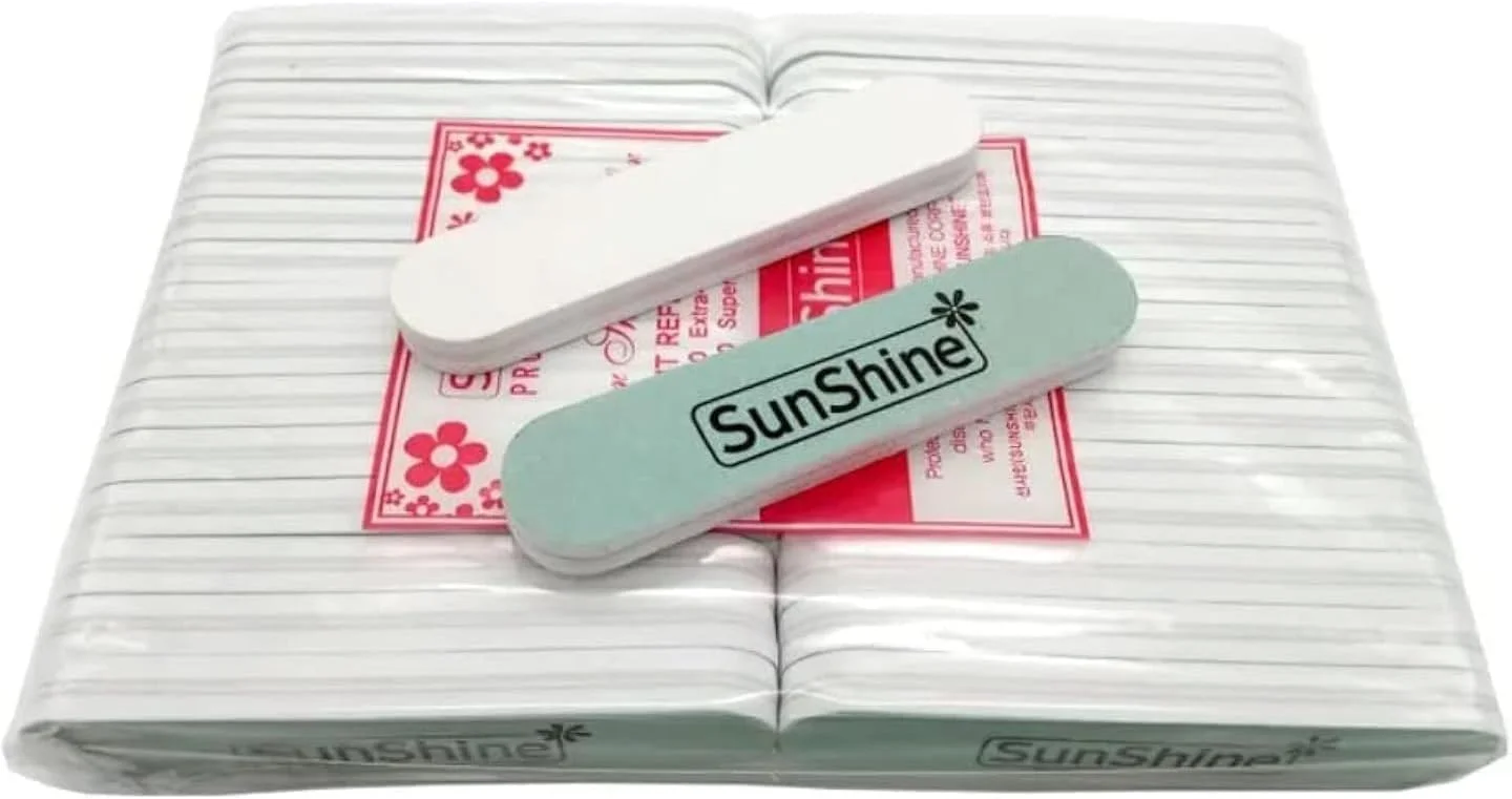 بافر و براق کننده ناخن حرفه ای Sunshine، دو طرفه، درجه زبری 600/3000 (کوچک 8.5 سانتی متر، 30 عدد) بافر و براق کننده ناخن حرفه ای Sunshine، دو طرفه، درجه زبری 600/3000 (کوچک 8.5 سانتی متر، 30 عدد)