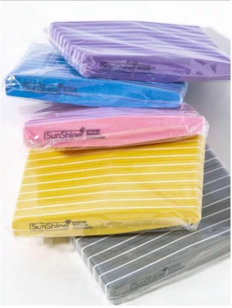 بافر ناخن حرفه ای سانشاین مثلثی گریت 100/180 صورتی 10 عدد در بسته