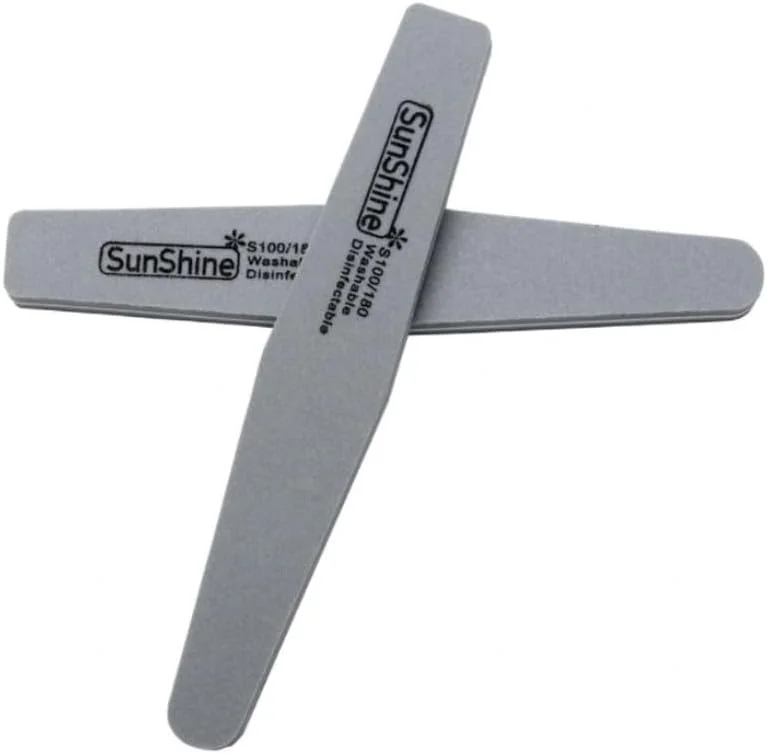 بافر ناخن حرفه ای Sunshine مثلثی گریت 100/180 خاکستری 10 عدد در بسته