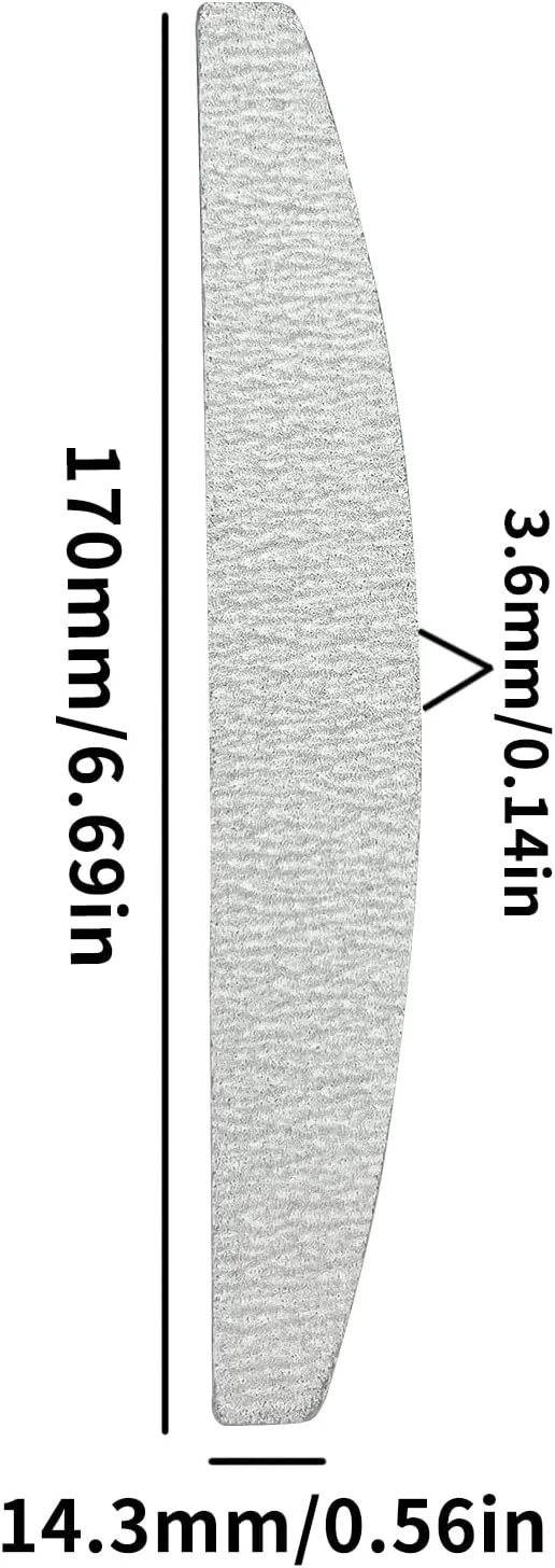 سوهان ناخن حرفه ای 10 عددی، سوهان و بافر ناخن با درجه زبری 100/180، تخته های دو طرفه قابل استفاده مجدد، ابزار مانیکور پدیکور ناخن برای ناخن های طبیعی، مصنوعی و اکریلیک