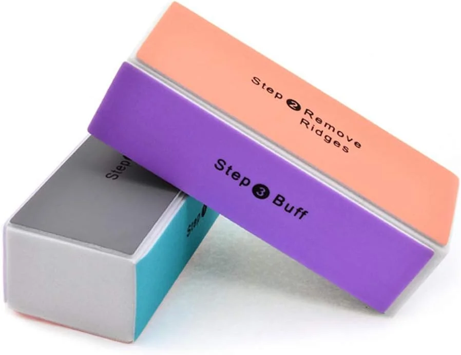 10 عدد سوهان ناخن 4 طرفه کاربردی، بلوک سمباده ای ضخیم اسفنجی، سوهان بافر قابل شستشو و تخته سنباده ای EVA، سوهان ناخن انگشتی، پولیش صاف و براق کننده ناخن، ابزار مراقبت از هنر ناخن