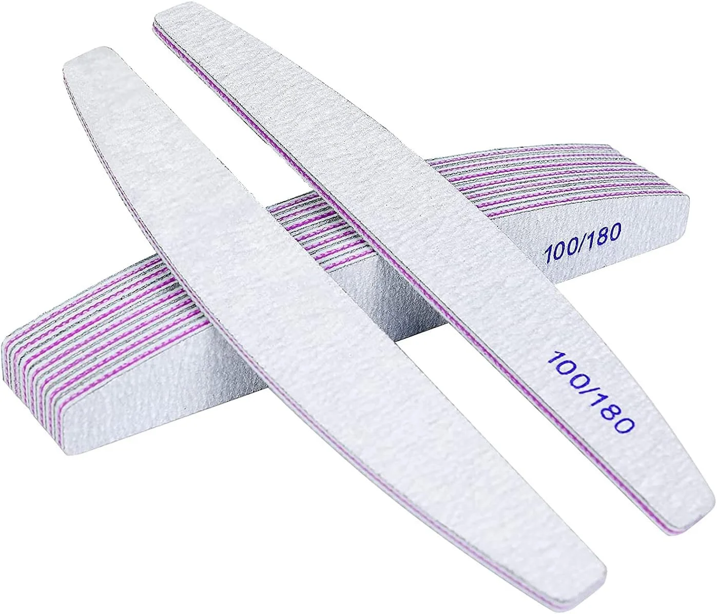 ست سوهان ناخن 8 عددی Premify، سوهان ناخن دو طرفه 100/180 با قابلیت شستشو، ابزار مانیکور سوهان ناخن برای درخشان کردن ناخن ها، به ناخن های خود با لبه های صاف فرم دهید