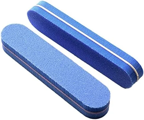 بافر ناخن 20 عددی برای ابزار مانیکور و طراحی ناخن اکریلیک، آبی