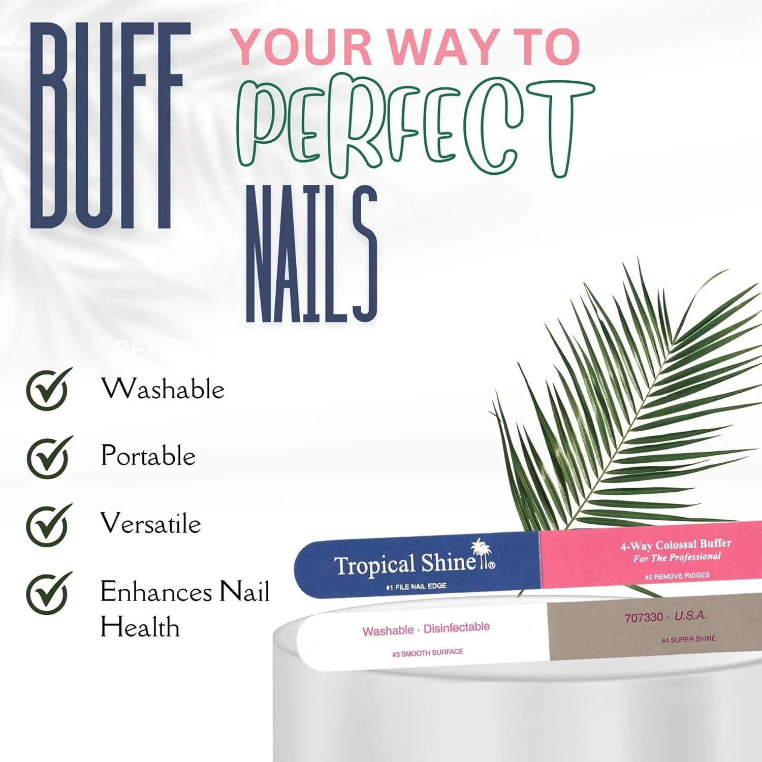 بافر ناخن بزرگ چهار طرفه تروپیکال شاین