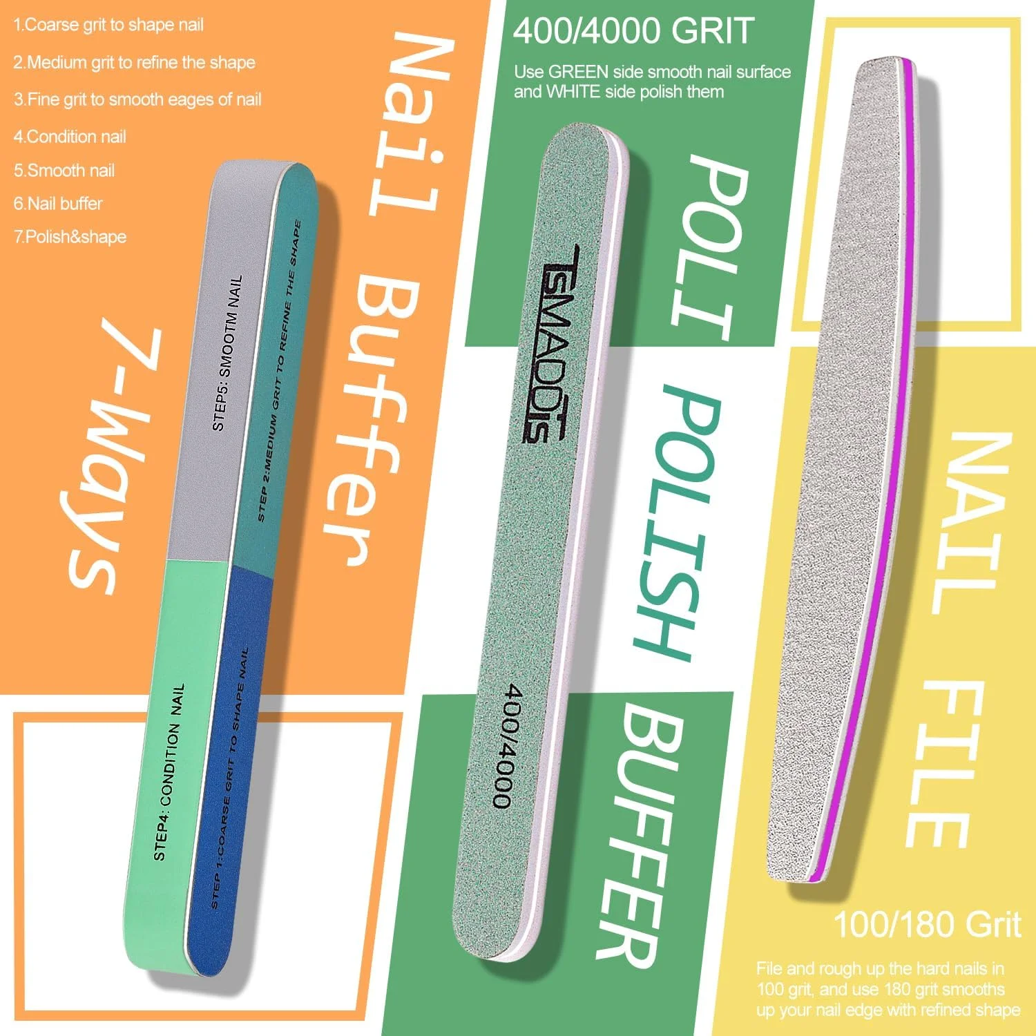 ست مانیکور زنانه TsMADDTs با سوهان ناخن، بافر بلاک، بافرهای پولیش، نیپر کوتیکول، پوشر و روغن کوتیکول ست مانیکور زنانه TsMADDTs با سوهان ناخن، بافر بلاک، بافرهای پولیش، نیپر کوتیکول، پوشر و روغن کوتیکول