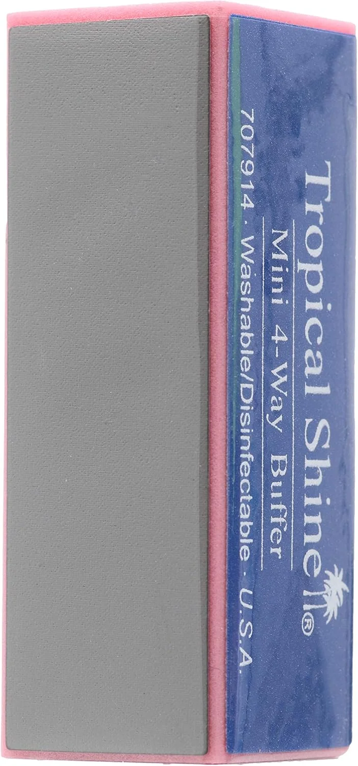 بلاک بافر ناخن 4 طرفه مینی تروپیکال شاین، 2 عددی بلاک بافر ناخن 4 طرفه مینی تروپیکال شاین، 2 عددی