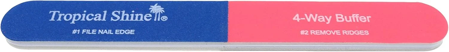 بافر ناخن چهار طرفه تروپیکال شاین. درخشش براق برای ناخن. 5.5 اینچ.