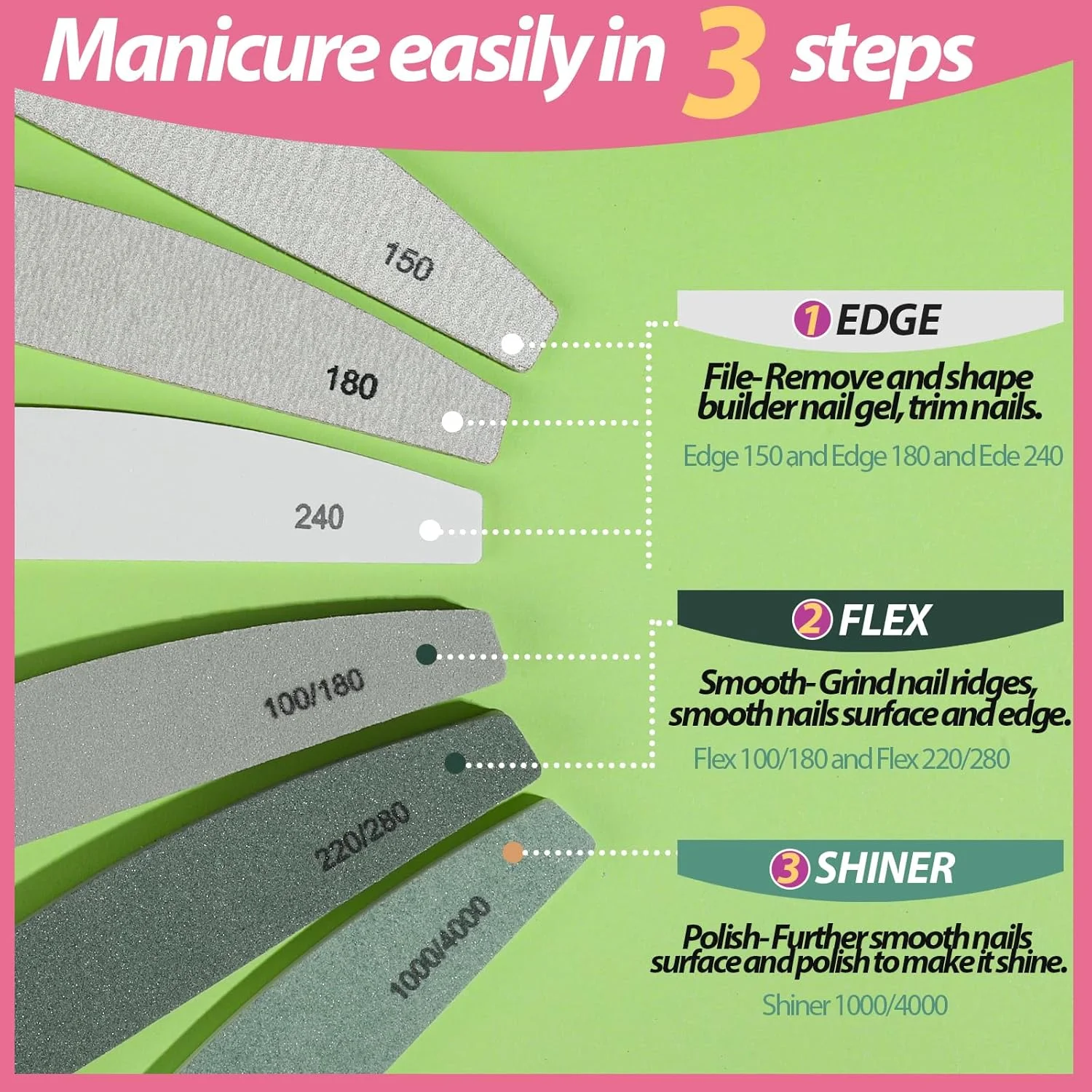 مجموعه سوهان و بافر ناخن Teenitor، 2 ست بافر ناخن، سوهان ناخن برای ناخن های طبیعی، سوهان سمباده ای برای ناخن ها، کیت بافر و براق کننده ناخن، سوهان ناخن اکریلیک 100/180، سوهان ناخن انگشتی برای زنان مجموعه سوهان و بافر ناخن Teenitor، 2 ست بافر ناخن، سوهان ناخن برای ناخن های طبیعی، سوهان سمباده ای برای ناخن ها، کیت بافر و براق کننده ناخن، سوهان ناخن اکریلیک 100/180، سوهان ناخن انگشتی برای زنان