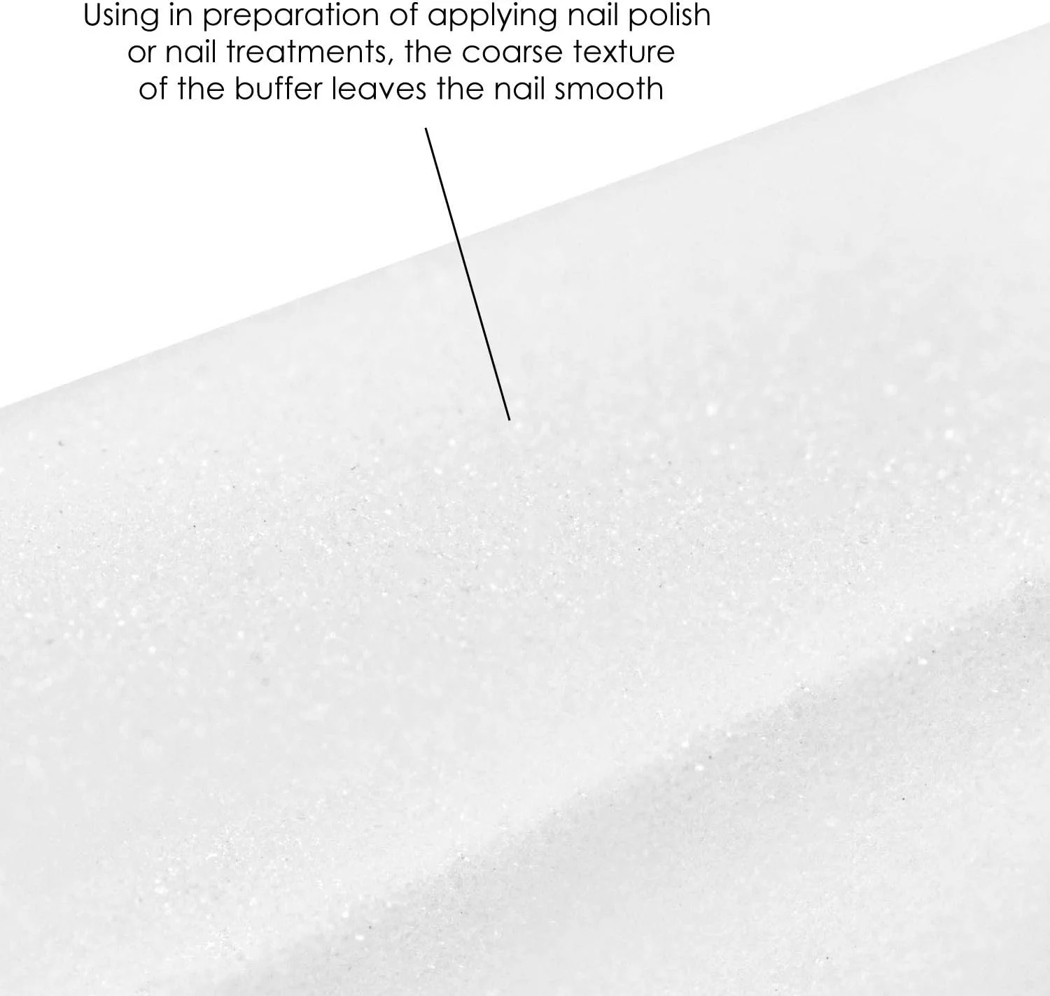 بسته 10 عددی بافر ناخن TRIXES - برای شکل دادن و صیقل دادن ناخن های اکریلیک طبیعی - سفید