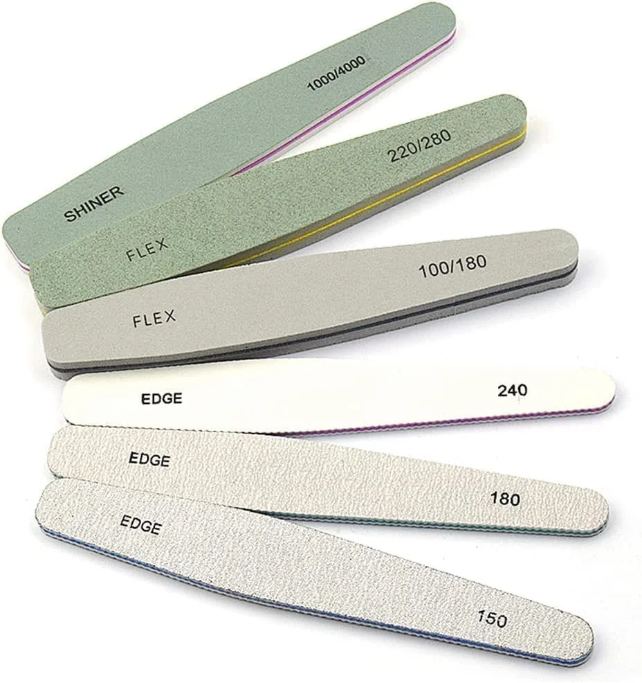 سوهان ناخن OSYA، ست سوهان و بافر ناخن برای سوهان زدن، فرم دادن، صاف کردن، بافر و براق کردن ناخن ها، مدل نیمه ماه سوهان ناخن OSYA، ست سوهان و بافر ناخن برای سوهان زدن، فرم دادن، صاف کردن، بافر و براق کردن ناخن ها، مدل نیمه ماه