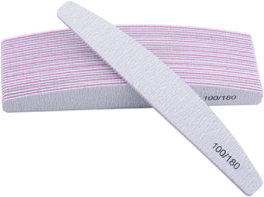 سوهان ناخن حرفه ای Yimart، درجه زبری 100/180، دو طرفه، خاکستری، قابل شستشو، ست 10 عددی سوهان ناخن، بافر و پولیش ناخن (B) سوهان ناخن حرفه ای Yimart، درجه زبری 100/180، دو طرفه، خاکستری، قابل شستشو، ست 10 عددی سوهان ناخن، بافر و پولیش ناخن (B)