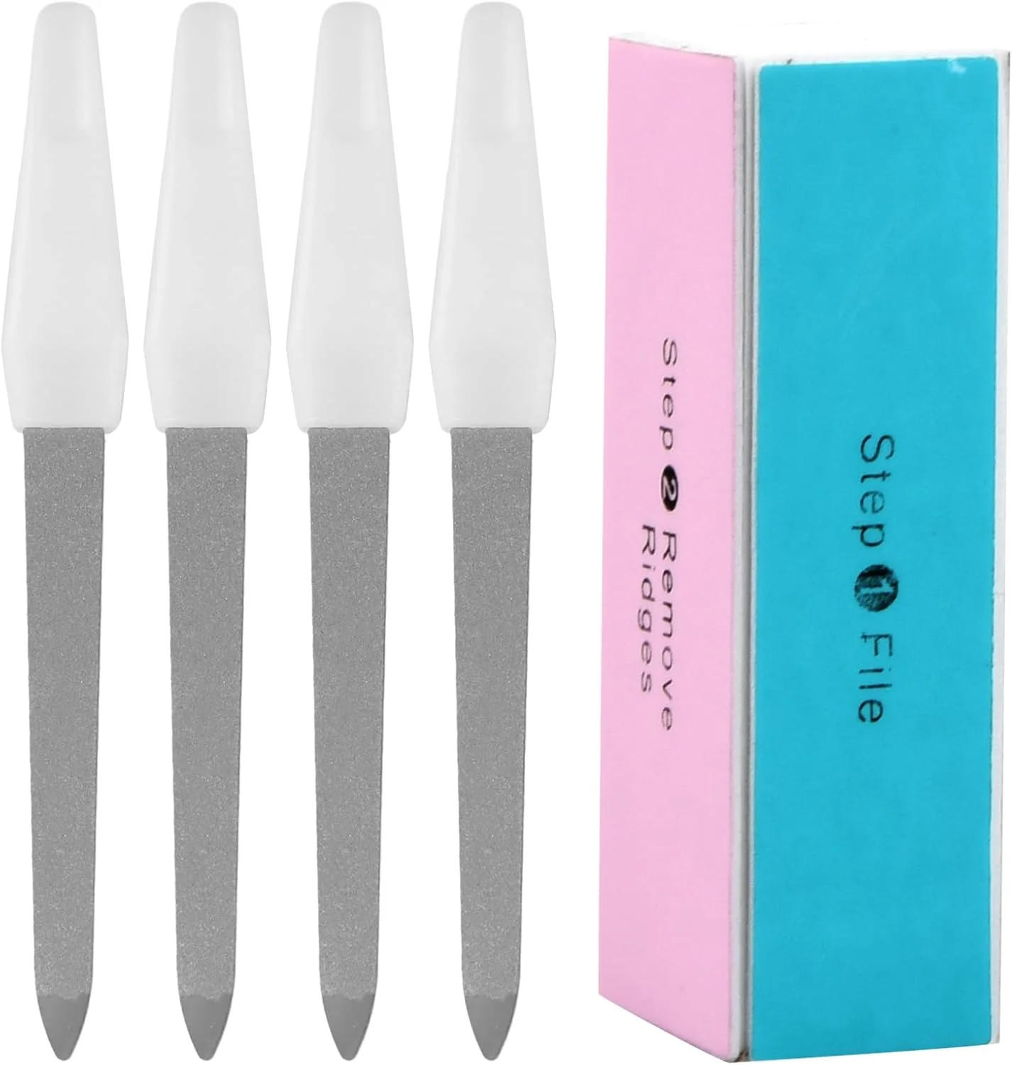 ست 4 عددی سوهان ناخن فلزی YILANJIN، تخته سمباده برای ناخن، سوهان و بافر ناخن حرفه ای، بلاک بافر 4 طرفه، ابزار جانبی سوهان کشی ناخن برای استفاده در مانیکور ست 4 عددی سوهان ناخن فلزی YILANJIN، تخته سمباده برای ناخن، سوهان و بافر ناخن حرفه ای، بلاک بافر 4 طرفه، ابزار جانبی سوهان کشی ناخن برای استفاده در مانیکور