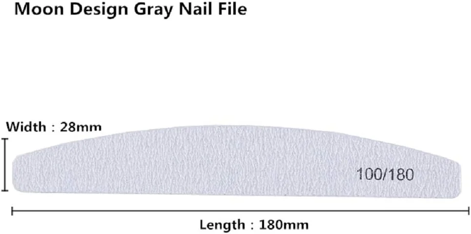 سوهان ناخن حرفه ای Yimart، درجه زبری 100/180، دو طرفه، خاکستری، قابل شستشو، ست 10 عددی سوهان ناخن، بافر و پولیش ناخن (B) سوهان ناخن حرفه ای Yimart، درجه زبری 100/180، دو طرفه، خاکستری، قابل شستشو، ست 10 عددی سوهان ناخن، بافر و پولیش ناخن (B)