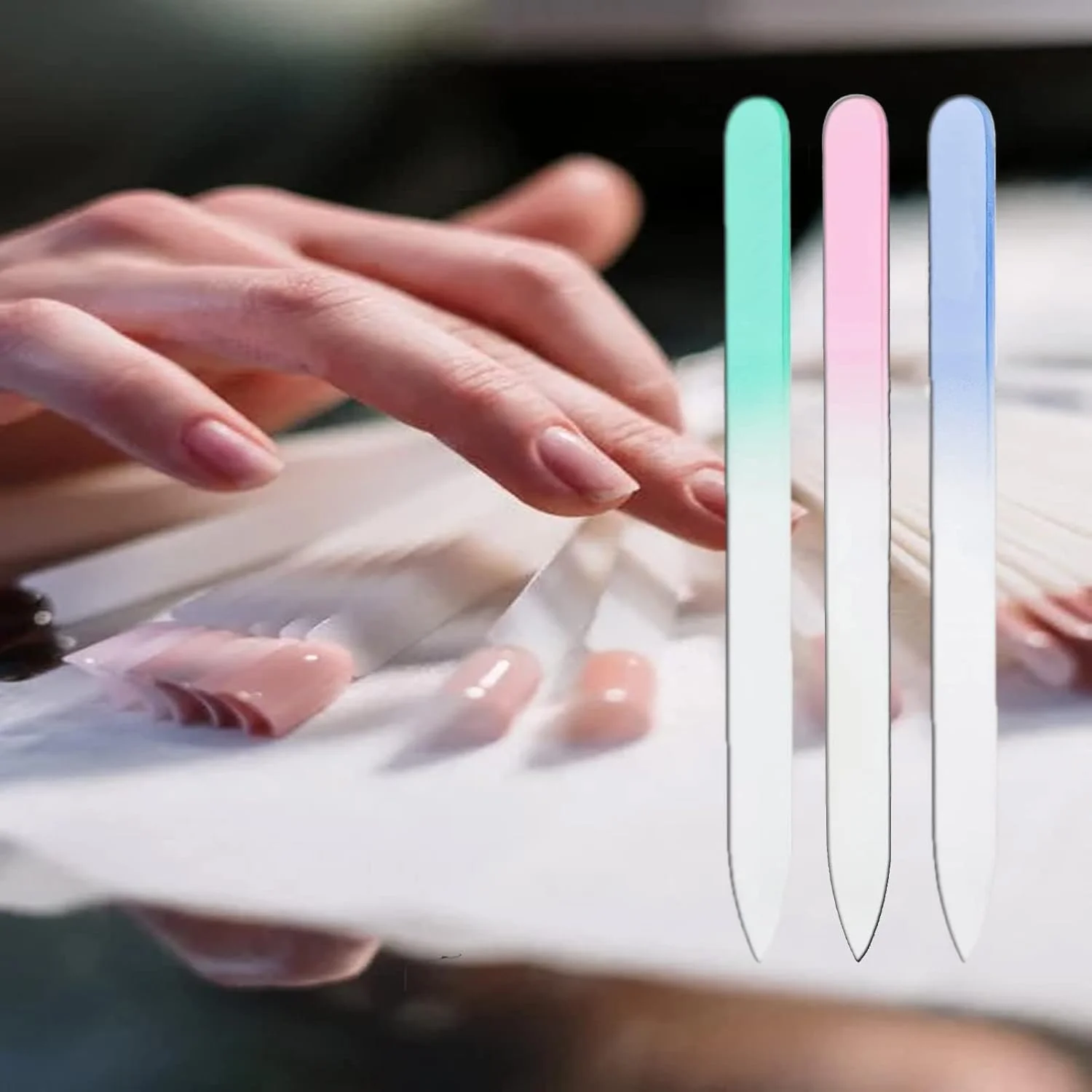 سوهان ناخن Oasisgalore، بسته 3 عددی، مناسب برای حرفه ای ها، ست مانیکور، ابزار سوهان ناخن برای خانم ها سوهان ناخن Oasisgalore، بسته 3 عددی، مناسب برای حرفه ای ها، ست مانیکور، ابزار سوهان ناخن برای خانم ها