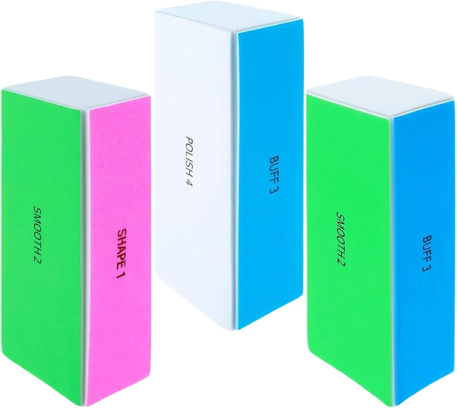 بسته 3 عددی بافر ناخن 4 طرفه برای ناخن های طبیعی و اکریلیک، سوهان و بافر ناخن بلوکی، پولیشر بلوک بافر صاف کننده، بافر سوهان ناخن برای براق کردن بسته 3 عددی بافر ناخن 4 طرفه برای ناخن های طبیعی و اکریلیک، سوهان و بافر ناخن بلوکی، پولیشر بلوک بافر صاف کننده، بافر سوهان ناخن برای براق کردن