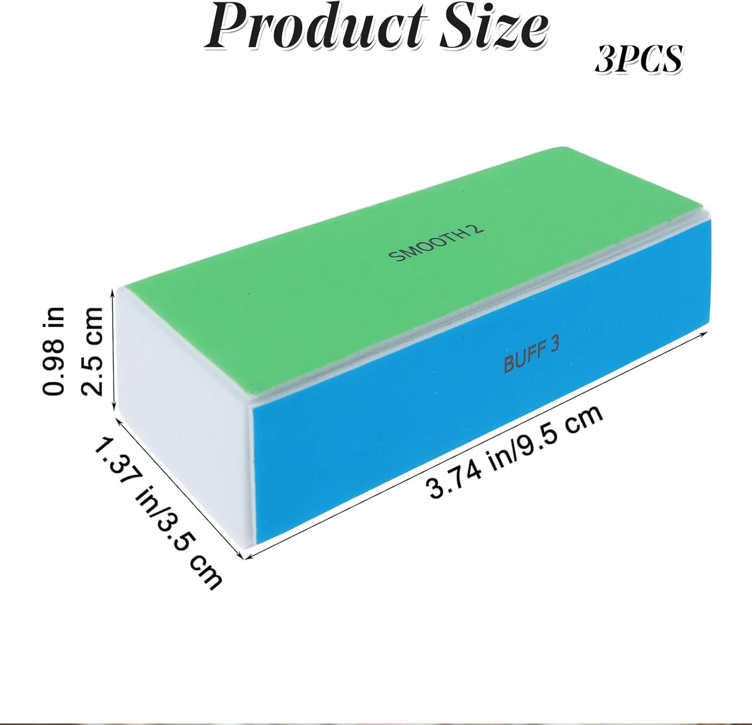 بسته 3 عددی بافر ناخن 4 طرفه برای ناخن های طبیعی و اکریلیک، سوهان و بافر ناخن بلوکی، پولیشر بلوک بافر صاف کننده، بافر سوهان ناخن برای براق کردن بسته 3 عددی بافر ناخن 4 طرفه برای ناخن های طبیعی و اکریلیک، سوهان و بافر ناخن بلوکی، پولیشر بلوک بافر صاف کننده، بافر سوهان ناخن برای براق کردن