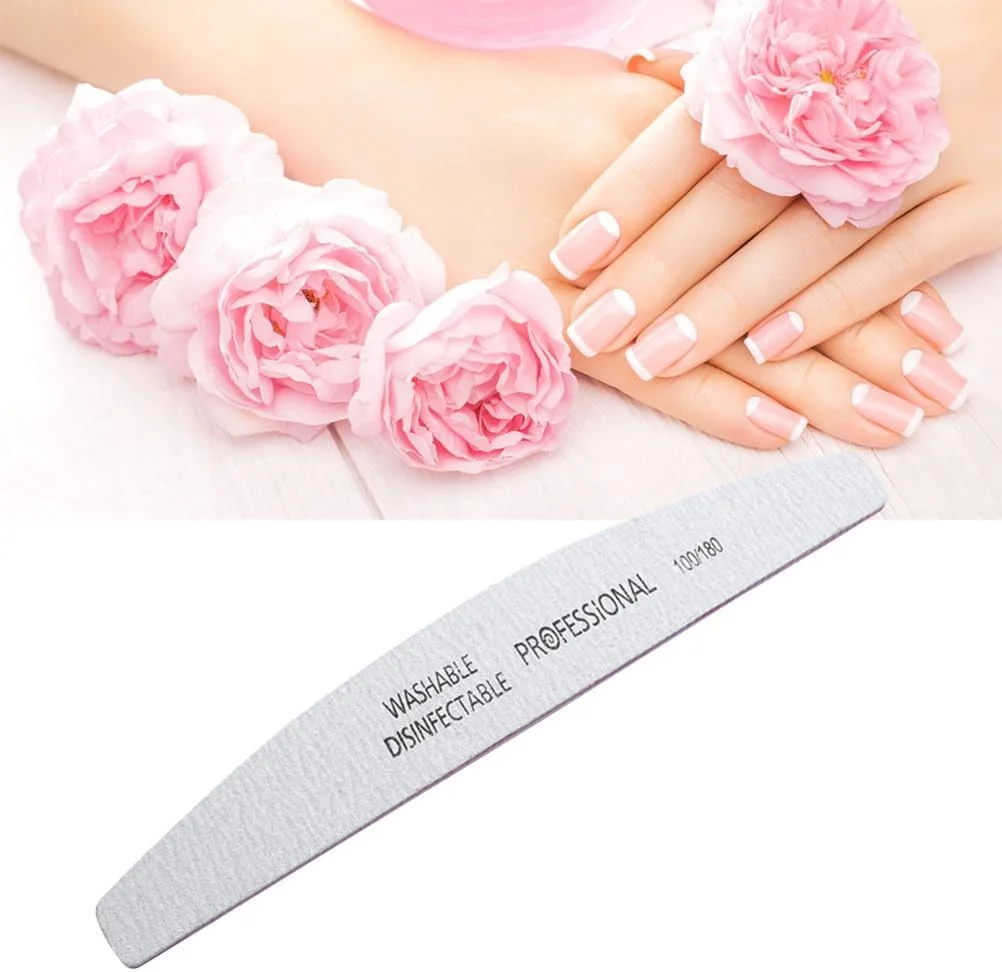 سوهان ناخن قابل شستشو نولیتوی، ست ابزار مانیکور دو طرفه برای ناخن های صاف و براق، مناسب برای حرفه ای ها و مبتدیان