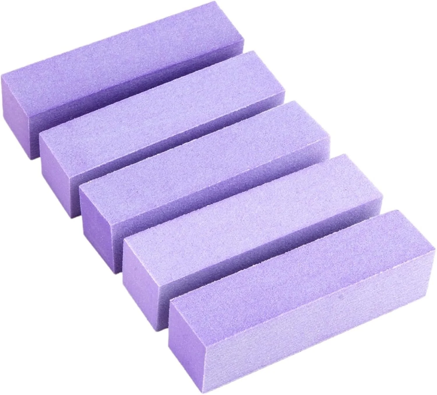 بلاک بافر ناخن 30 عددی، سوهان ناخن، ژل، اسفنج پولیشینگ آکریلیک طبیعی، ابزار مانیکور پدیکور (بنفش)