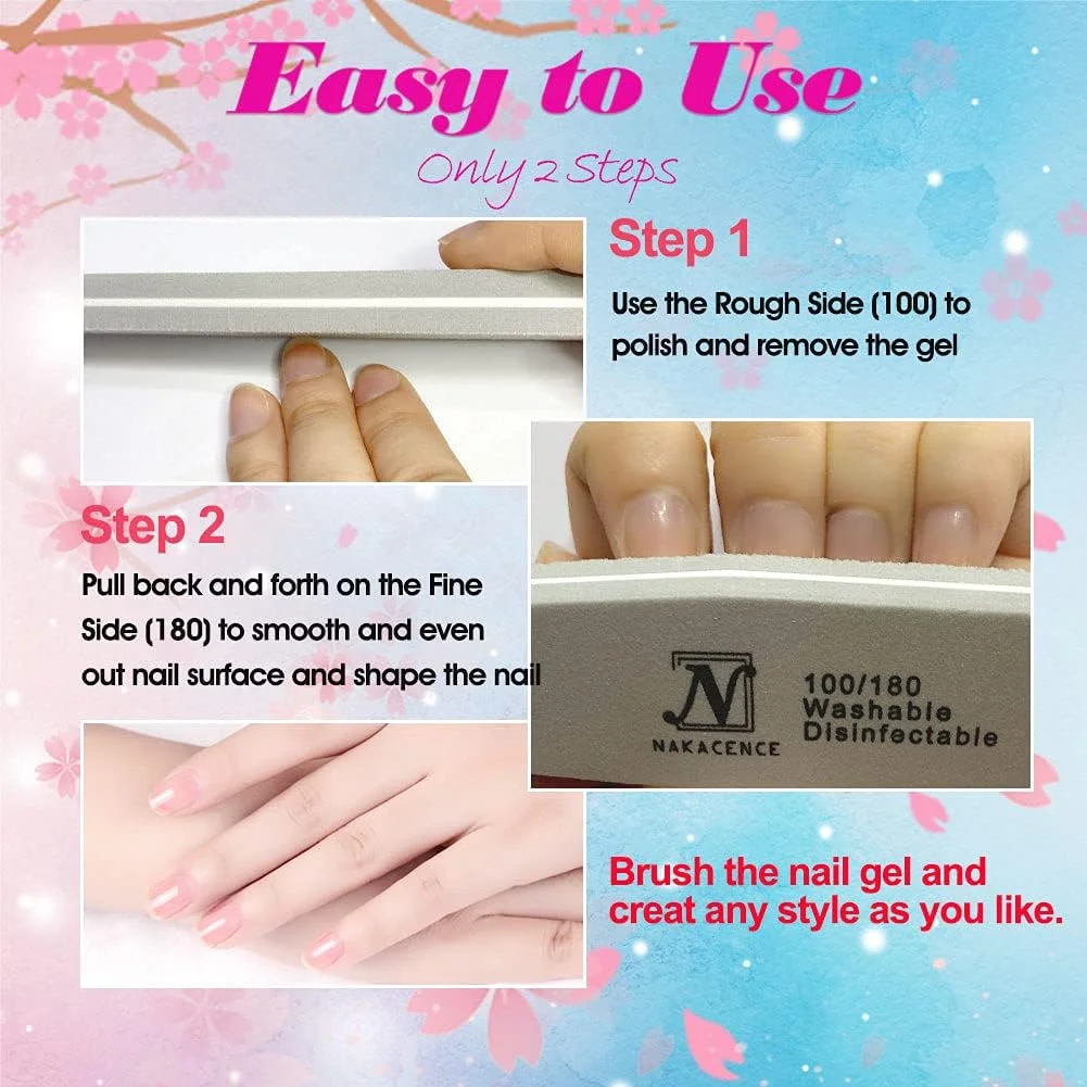 بافر ناخن NAKACENCE، بلاک های سوهان اسفنجی ناخن برای مراقبت از هنر ناخن، طراحی دو طرفه با دانه بندی 100/180، ابزار مانیکور حرفه ای، بسته 10 عددی، رنگ خاکستری بافر ناخن NAKACENCE، بلاک های سوهان اسفنجی ناخن برای مراقبت از هنر ناخن، طراحی دو طرفه با دانه بندی 100/180، ابزار مانیکور حرفه ای، بسته 10 عددی، رنگ خاکستری