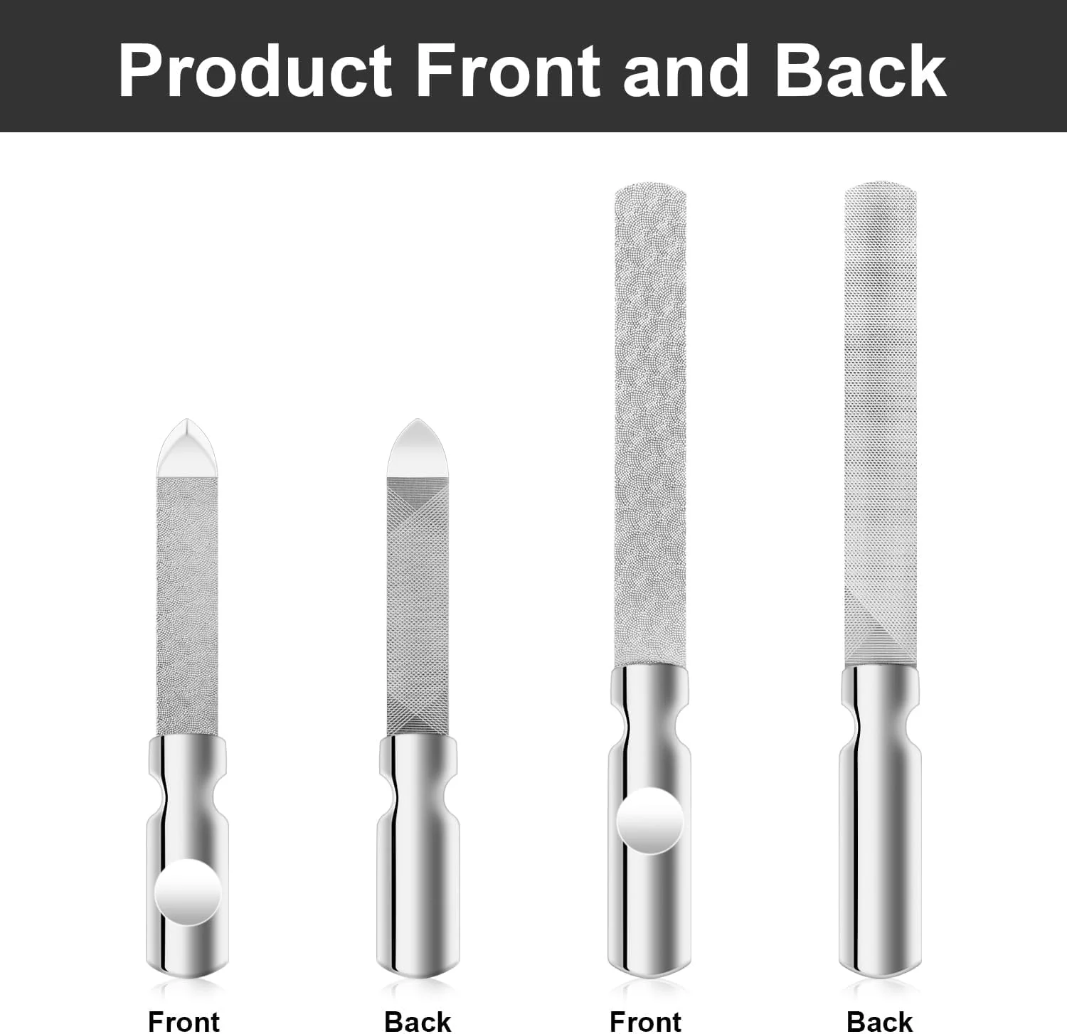 سوهان ناخن NALACAL، 2 عدد، سوهان ناخن استیل ضد زنگ، سوهان ناخن دو طرفه با دسته ضد لغزش، سوهان ناخن فلزی قابل استفاده مجدد برای ناخن های طبیعی، مناسب برای استفاده در منزل، سالن، مردان و زنان، ابزار مانیکور و پدیکور سوهان ناخن NALACAL، 2 عدد، سوهان ناخن استیل ضد زنگ، سوهان ناخن دو طرفه با دسته ضد لغزش، سوهان ناخن فلزی قابل استفاده مجدد برای ناخن های طبیعی، مناسب برای استفاده در منزل، سالن، مردان و زنان، ابزار مانیکور و پدیکور