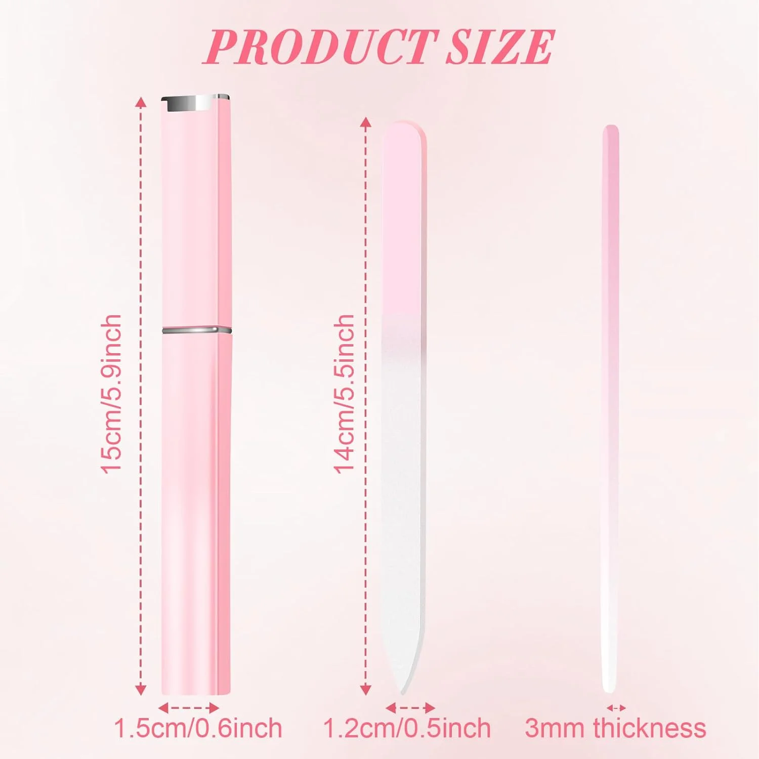 سوهان ناخن شیشه ای NICEMOVIC بسته 6 عددی برای ناخن های طبیعی، هدیه ای مناسب برای نوجوانان، دختران، زنان و بزرگسالان، هدیه ای برای عید پاک، ولنتاین، تولد و کریسمس برای نوجوانان، دختران، نوه ها، مادر، همسر، سوهان ناخن و بافر