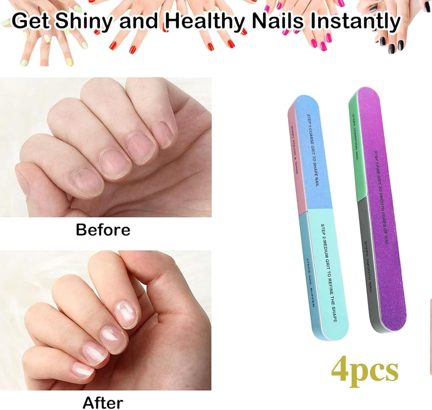بافر ناخن، 4 عدد بلوک بافر ناخن، سوهان ناخن حرفه ای، برای از بین بردن ناخن های ژلی آکریلیک بلوک مانیکور، استفاده در سالن خانگی زنان، مستقیم، پولیش سنباده زنی پدیکور. بافر ناخن، 4 عدد بلوک بافر ناخن، سوهان ناخن حرفه ای، برای از بین بردن ناخن های ژلی آکریلیک بلوک مانیکور، استفاده در سالن خانگی زنان، مستقیم، پولیش سنباده زنی پدیکور.