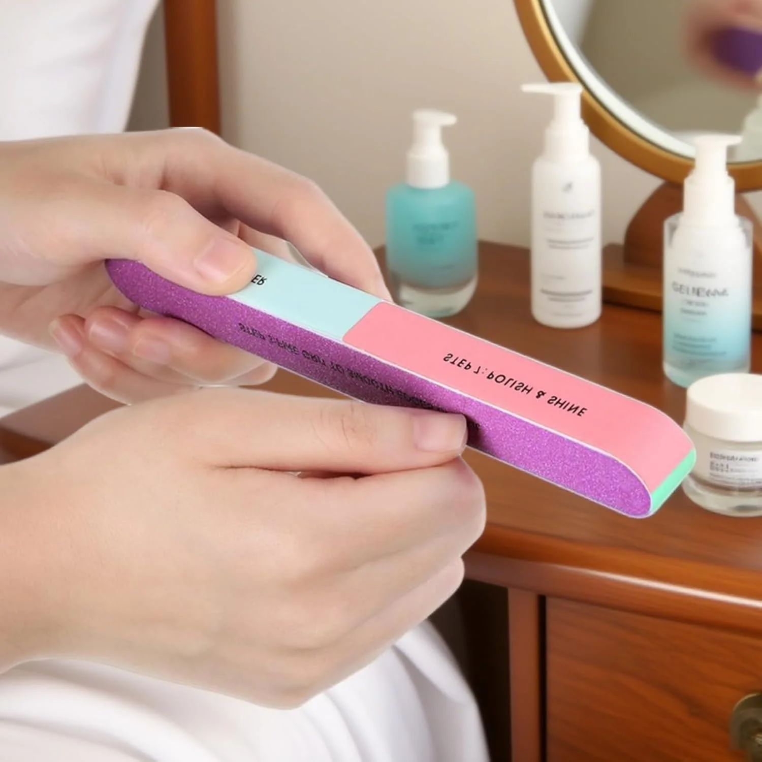 سوهان ناخن و بافر ناخن آرایشی، 7 طرفه (6 عددی)