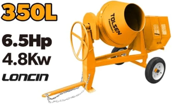 تولسن - میکسر بتن بنزینی، 86195، 4.8 کیلووات (6.5 اسب بخار)، 350 لیتر