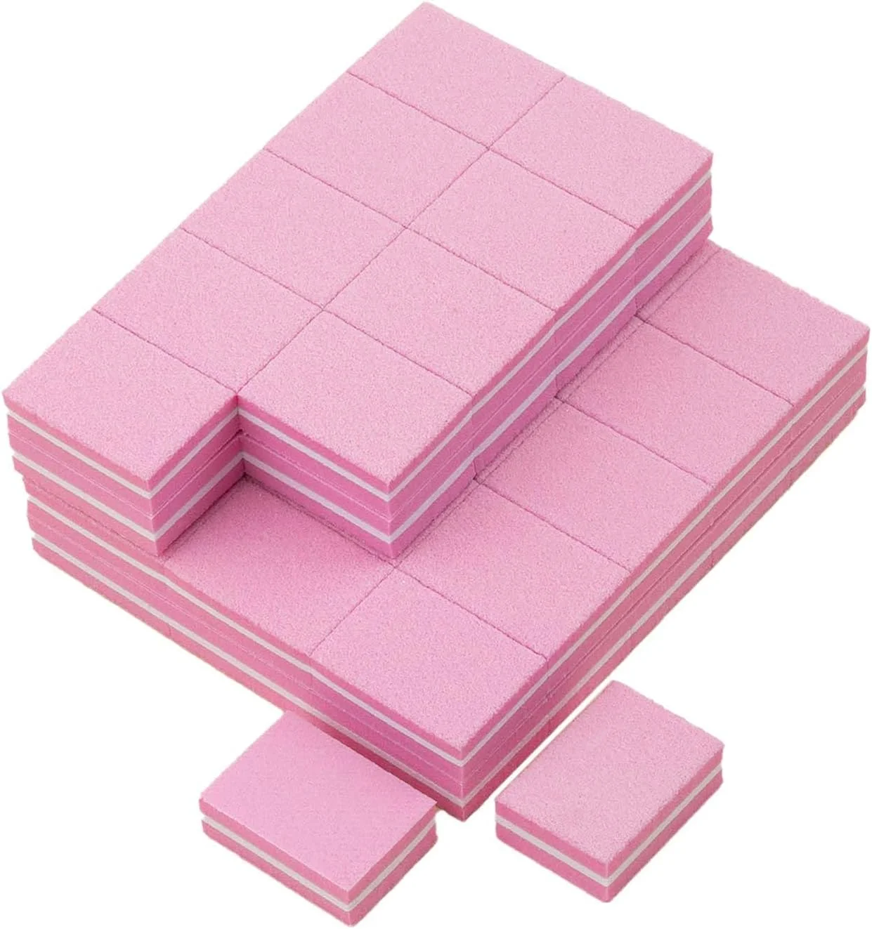 بلاک های بافر ناخن - بسته 50 عددی سوهان ناخن حرفه ای ShiningUU، بافر دو طرفه گریت 100/180 برای ناخن های اکریلیک و ژل، ابزار مانیکور سوهان ناخن بافر برای استفاده در سالن، صورتی بلاک های بافر ناخن - بسته 50 عددی سوهان ناخن حرفه ای ShiningUU، بافر دو طرفه گریت 100/180 برای ناخن های اکریلیک و ژل، ابزار مانیکور سوهان ناخن بافر برای استفاده در سالن، صورتی