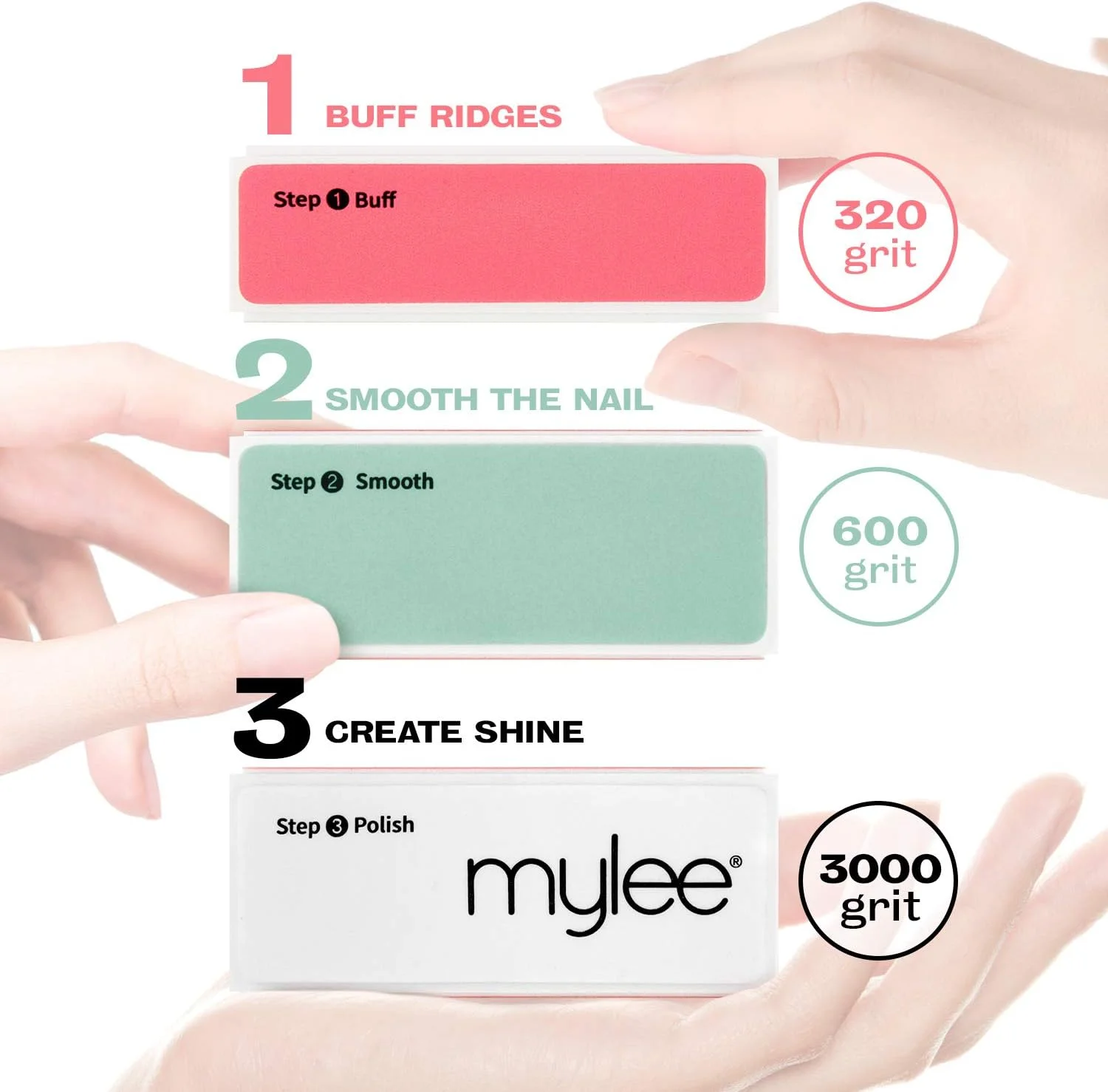 بافر ناخن سه طرفه مایلی – سوهان سمباده ای درمان مانیکور حرفه ای سالن با دانه بندی سه طرفه (320/600/3000) بلوک بافر برای آماده سازی آسان لاک ژل و اکریلیک – سطح براق و درخشان برای ناخن های طبیعی بافر ناخن سه طرفه مایلی – سوهان سمباده ای درمان مانیکور حرفه ای سالن با دانه بندی سه طرفه (320/600/3000) بلوک بافر برای آماده سازی آسان لاک ژل و اکریلیک – سطح براق و درخشان برای ناخن های طبیعی