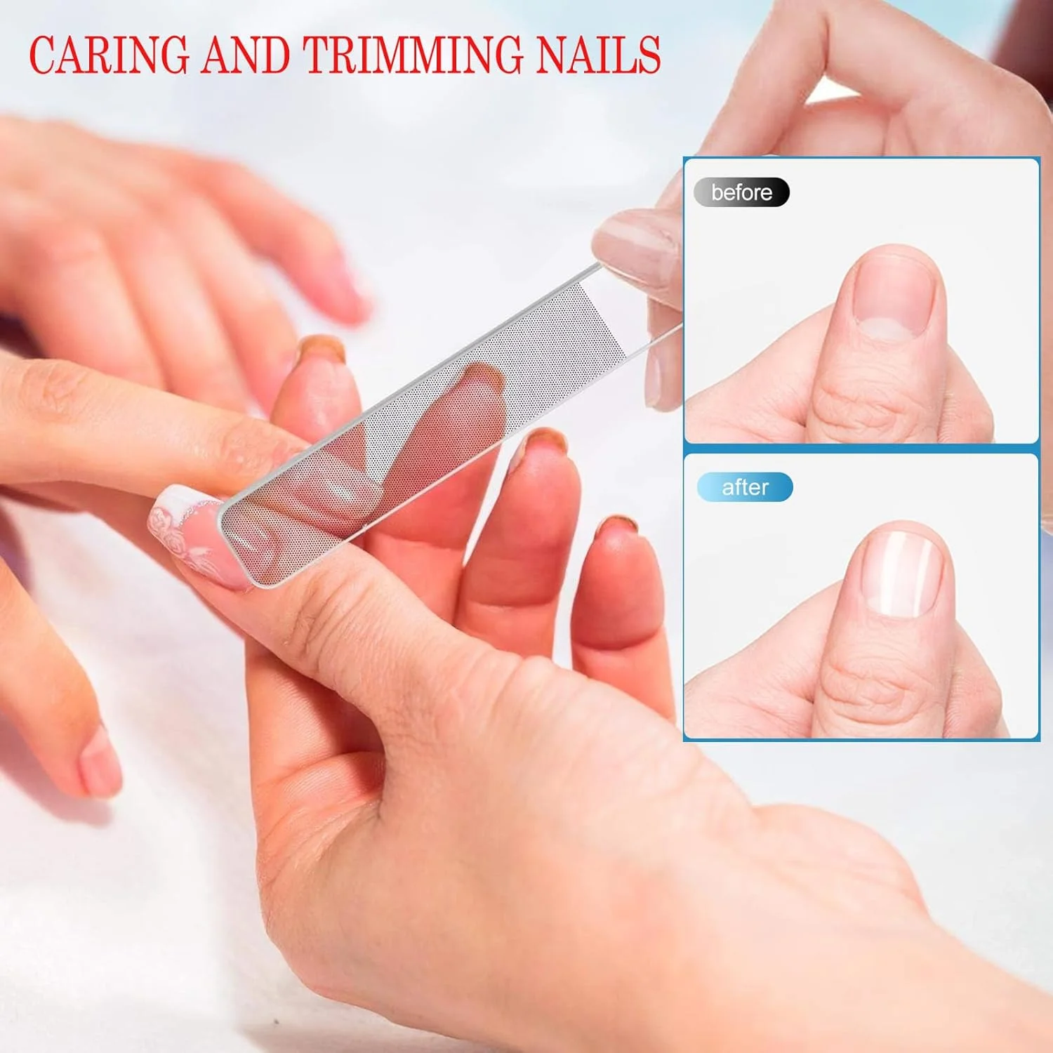 ست سوهان ناخن شیشه ای کریستالی MUSILAN، 3 عددی، سوهان ناخن شیشه ای برای مانیکور و پدیکور حرفه ای، مراقبت از ناخن، شامل 3 سوهان ناخن کریستالی، سوهان ناخن شیشه ای برای ناخن های طبیعی و ناخن های اکریلیک