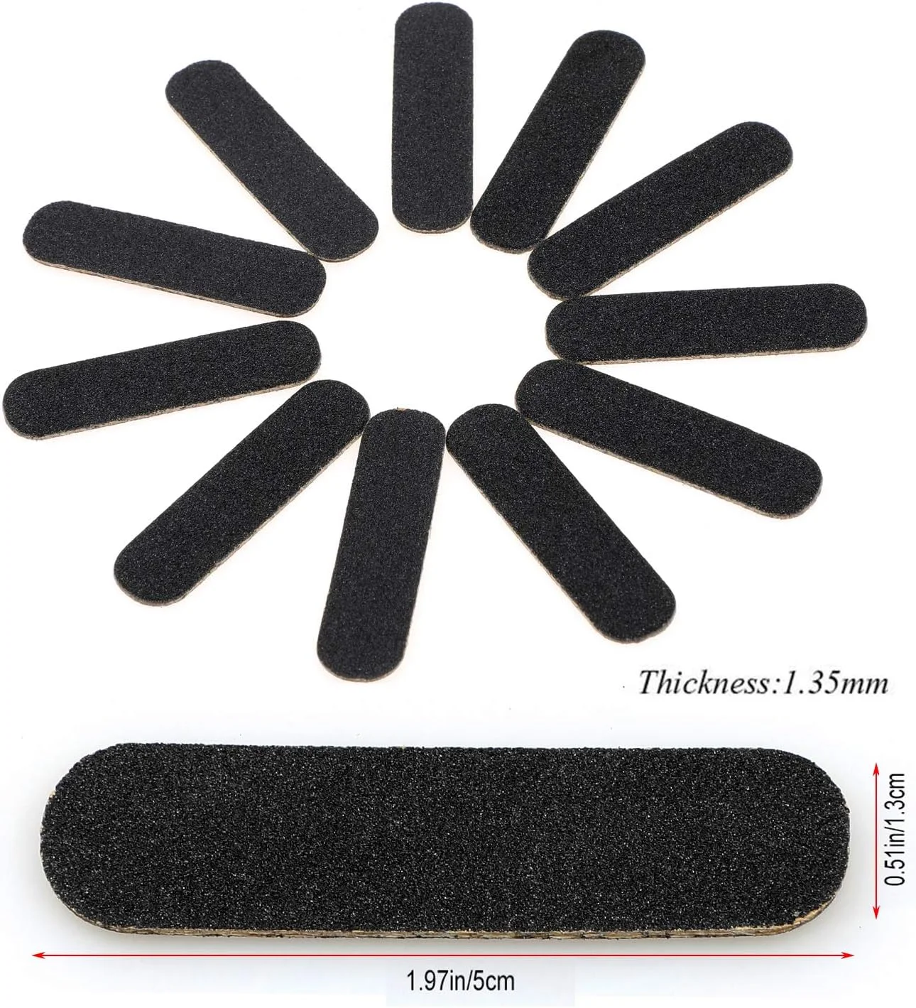 مجموعه 100 عددی سوهان ناخن کوچک MWOOT، سوهان سمباده ای دو طرفه یکبار مصرف با درجه زبری 180/240، ابزار مانیکور برای ناخن های طبیعی، اکریلیک و مصنوعی، مناسب برای استفاده در منزل و سالن (مشکی) مجموعه 100 عددی سوهان ناخن کوچک MWOOT، سوهان سمباده ای دو طرفه یکبار مصرف با درجه زبری 180/240، ابزار مانیکور برای ناخن های طبیعی، اکریلیک و مصنوعی، مناسب برای استفاده در منزل و سالن (مشکی)