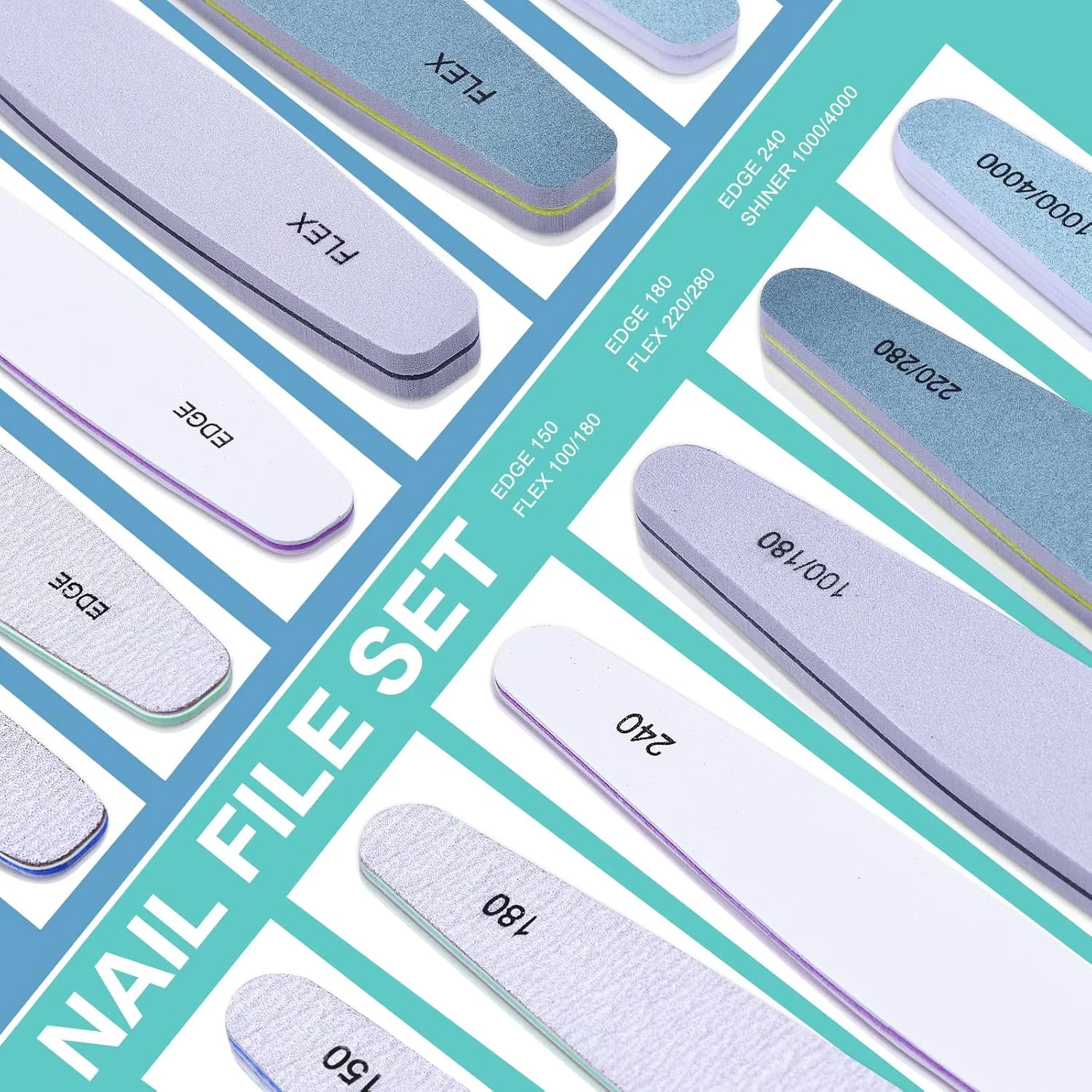 سوهان ناخن حرفه ای مورگلس، 6 عدد سوهان بافر ناخن برای پولیش ناخن، بافر ناخن حرفه ای برای پولیش مانیکور دو طرفه سوهان ناخن حرفه ای مورگلس، 6 عدد سوهان بافر ناخن برای پولیش ناخن، بافر ناخن حرفه ای برای پولیش مانیکور دو طرفه