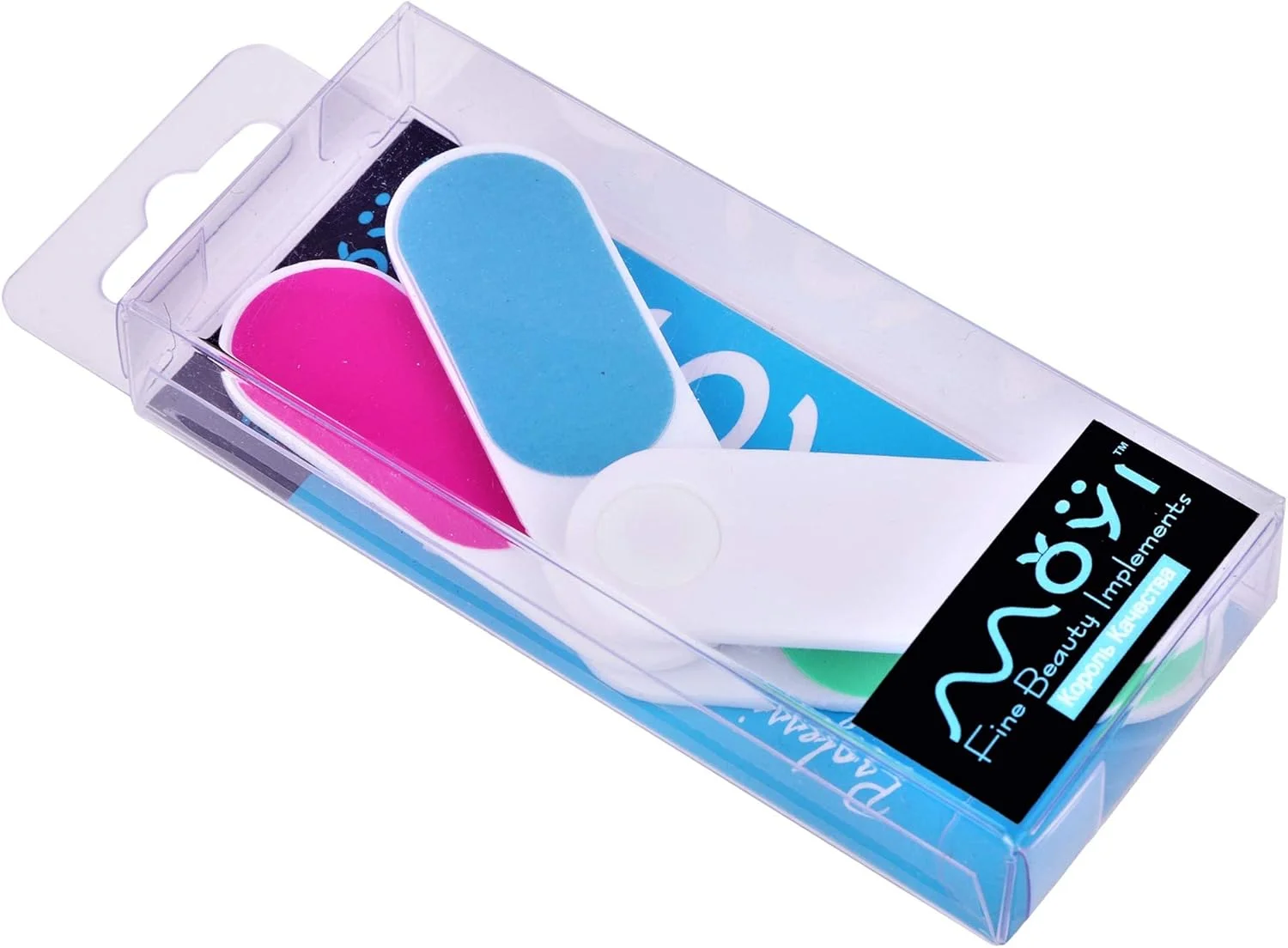 مجموعه سوهان و بافر ناخن حرفه ای 4 طرفه MOYI، ست مینی مانیکور و پدیکور (4 در 1) مجموعه سوهان و بافر ناخن حرفه ای 4 طرفه MOYI، ست مینی مانیکور و پدیکور (4 در 1)