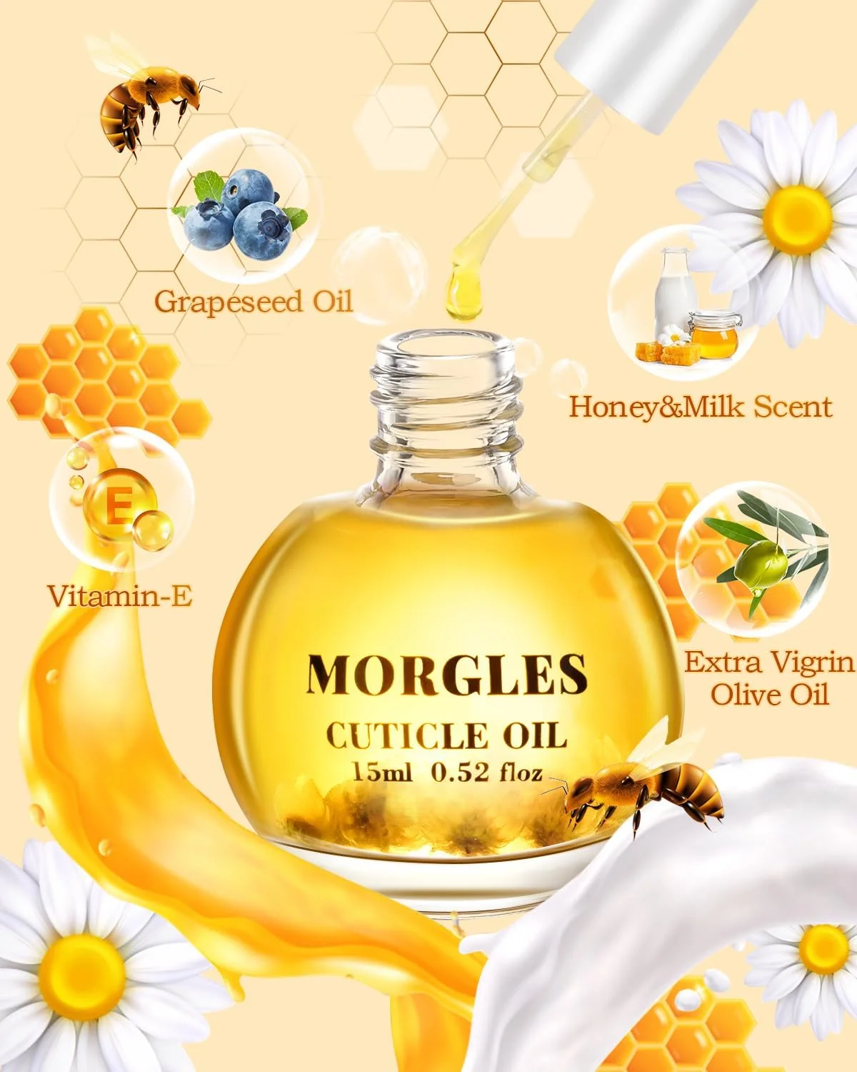 مجموعه ابزار مانیکور مورگلس شامل سوهان و بافر ناخن با 3 عدد سوهان ناخن گریت 100/180، 3 عدد بافر ناخن مستطیلی، نیپر کوتیکول، 5 عدد ابزار ناخن پا فرورفته، روغن کوتیکول و برس ناخن