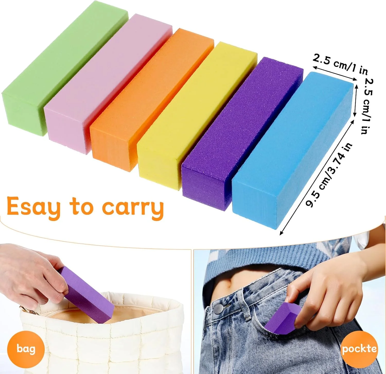 بسته 12 عددی بافر ناخن Lnngub، بلوک های سمباده بافر رنگارنگ، 9.5 x 2.5 x 2.5 سانتی متر، فایل های ناخن بافر حرفه ای، بلوک های سمباده اسفنجی مربعی برای ناخن های ژلی، ناخن های اکریلیک، ناخن های ژلی طبیعی بسته 12 عددی بافر ناخن Lnngub، بلوک های سمباده بافر رنگارنگ، 9.5 x 2.5 x 2.5 سانتی متر، فایل های ناخن بافر حرفه ای، بلوک های سمباده اسفنجی مربعی برای ناخن های ژلی، ناخن های اکریلیک، ناخن های ژلی طبیعی